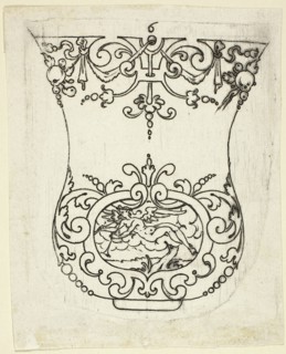 Plate 6, from XX Stuck zum (ornamental designs for goblets and beakers), 1601. Creator: Master AP.