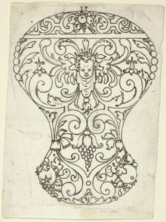 Plate 17, from XX Stuck zum (ornamental designs for goblets and beakers), 1601. Creator: Master AP.