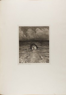 Downfall, plate twelve from A Life, 1884. Creator: Max Klinger.