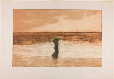 Abandoned, plate five from A Life, 1884. Creator: Max Klinger.