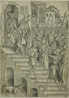Christ Presented to the People, page 73 from the Treasury (Schatzbehalter), 1491. Creator: Michael Wolgemut.