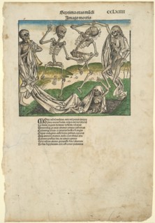 Image of Death (Imago Mortis), from the Nuremberg Chronicle, c. 1493. Creator: Michael Wolgemut.