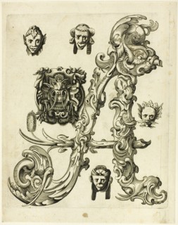 Letter A, 1630. Creator: Pierre Aubry.