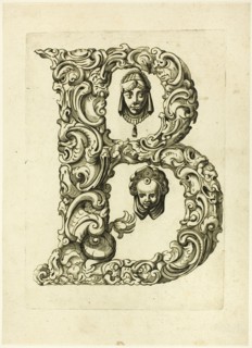 Letter B, 1630. Creator: Pierre Aubry.