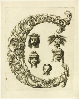 Letter C, 1630. Creator: Pierre Aubry.