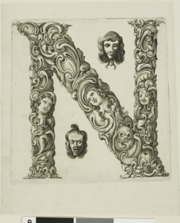 Letter N, 1630. Creator: Pierre Aubry.