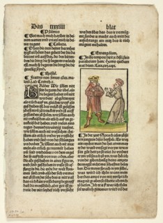 The Parable of the Unjust Steward from Plenarium, Plate 14 from Woodcuts from Books..., 1929. Creators: Unknown, Johann Schönsperger the Elder, Wilhelm Ludwig Schreiber.