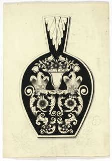 Decorative Design with Two Eagles, n.d. Creator: Unknown.