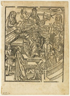 Illustration from Margarita philosophica, plate 35 from Woodcuts...1517, assembled... 1937. Creators: Unknown, Max Geisberg.