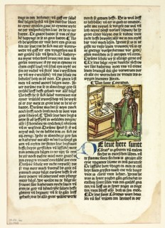 Saint Conrad from Der Heiligen Leben, Winterteil (Lives of the Saints..., 1487...assembled 1929. Creators: Unknown, Simon Koch, Jacobus de Voragine, Wilhelm Ludwig Schreiber.