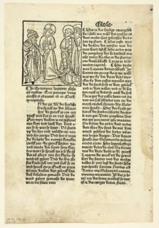 The Woman Healed of an Issue of Blood from Plenarium (also called...1489...assembled 1929. Creators: Unknown, Ludwig von Renchen, Wilhelm Ludwig Schreiber.