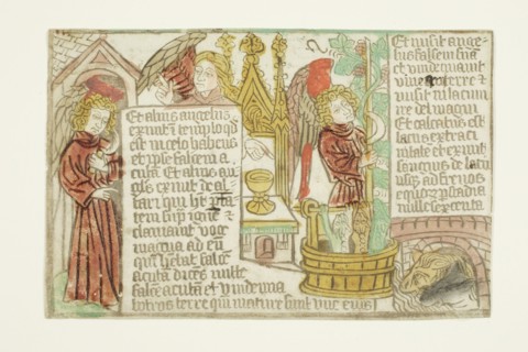 The Vintage of the Grapes of the Vine, from the Blockbook Apocalypse, 1465-70. Creator: Unknown.