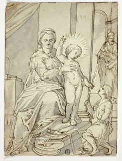 Holy Family with the Infant Saint John the Baptist, n.d. Creator: Unknown.