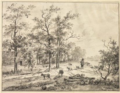 Goatherd and Goats, n.d. Creator: Bruno van Straaten.