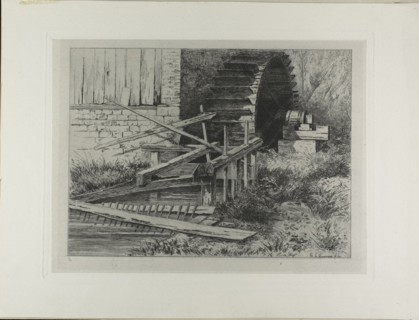 Mill in the Cressbeds at Veules, 1873. Creator: Carel Nicolaas Storm.