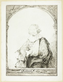 Portrait of a Man in an Arm Chair..., published 1821. Creator: Christian Josi.