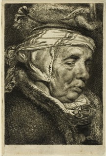 Head of an Old Woman, n.d. Creator: Cornelis de Visscher.