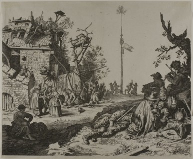 The Resting Gypsy Family in Front of a Ruined Inn, 1630/60. Creator: Gerrit Adriaensz de Heer.