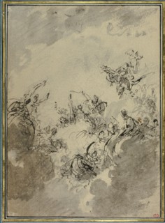 Study for Apotheosis of Hercules, c. 1746. Creator: Jacob de Wit.