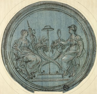 Roundel with Justice and Prudence, n.d. Creator: Jan Baptist Weenix.