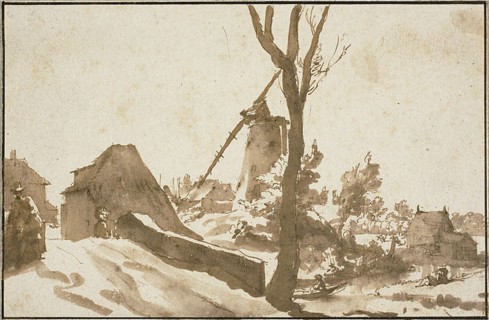 Windmill Near the Hague, n.d. Creator: Jan de Bisschop.