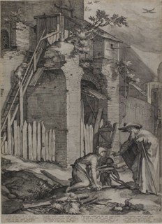 The Prophet Elie Arriving at the House of Sareptas' Widow, 1604. Creator: Jan Saenredam.