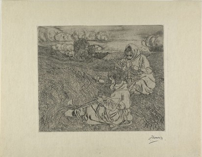 The Net Menders, 1899. Creator: Jan Toorop.