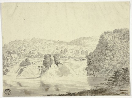 Rhone Waterfall near Schafhausen, n.d. Creator: Pieter Gaal.