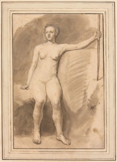 Seated Female Nude, 1647/78. Creator: Samuel van Hoogstraten.