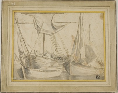 Three Boats, 1630/93. Creator: Willem van de Velde I.