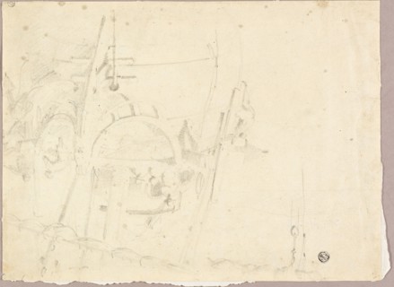 Ship with Sailors, n.d. Creator: Willem van de Velde the Younger.
