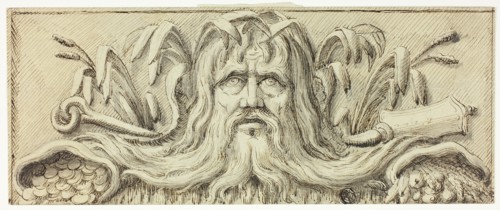 Head of Neptune, 18th century. Creator: James Barry.