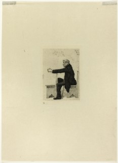 Old man in church, 1875. Creator: Antonio Piccinni.