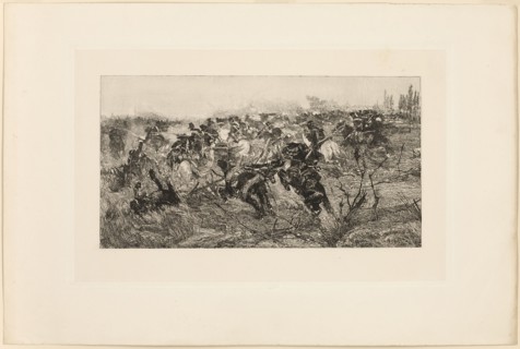 The Cavalry Charge, 1889. Creator: Giovanni Fattori.