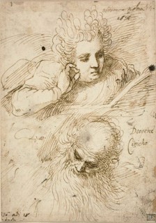 Andriana Palma and Diogenes the Cynic, 1596. Creator: Jacopo Palma.