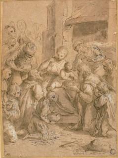 Study for the Adoration of the Magi, 1612. Creator: Jacopo Palma.