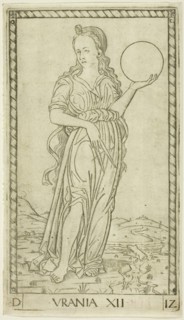Urania, plate twelve from Apollo and the Muses, c.1465. Creator: Unknown.