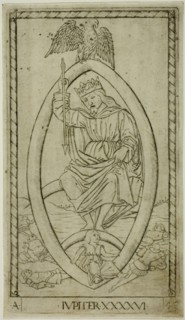 Jupiter, plate 46 from Planets and Spheres, c.1465. Creator: Unknown.