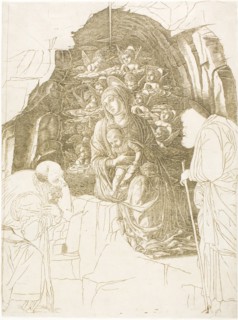 The Adoration of the Magi (Virgin of the Grotto), c.1500. Creator: School of Andrea Mantegna.