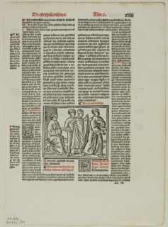 Illustration from Sextus decretalium liber by Bonifce VIII, plate 84 from Woodcuts from...1937. Creators: Unknown, Pope Boniface VIII, Max Geisberg.
