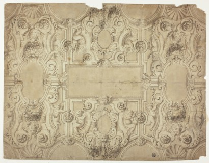 Design for a Ceiling Decoration, 17th century. Creator: Unknown.