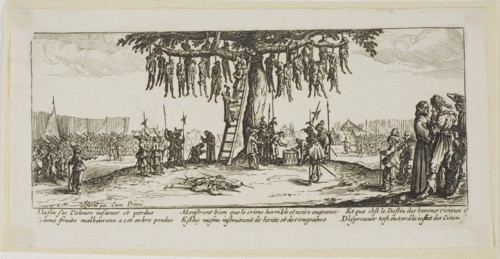 The Hanging, plate eleven from The Large Miseries of War, n.d. Creator: Gerard van Schagen.
