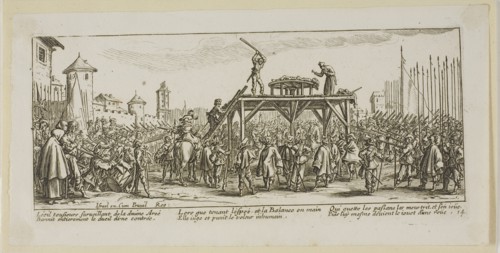 The Wheel, plate fourteen from The Large Miseries of War, n.d. Creator: Gerard van Schagen.