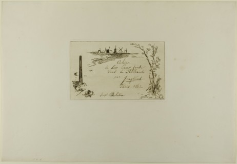 Title Page, from Cahier de six eaux-fortes, vues de Hollande, 1862. Creator: Johan Barthold Jongkind.