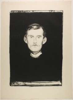 Self-Portrait, 1895. Creator: Edvard Munch.
