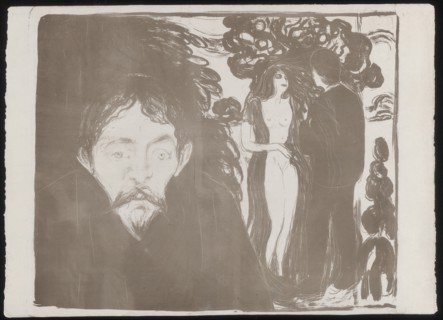 Jealousy, 1896. Creator: Edvard Munch.