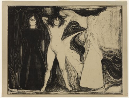 Woman (The Sphinx), 1899. Creator: Edvard Munch.