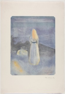 Young Woman on the Beach, 1896. Creator: Edvard Munch.