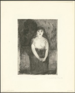 Study of a Model, 1894. Creator: Edvard Munch.