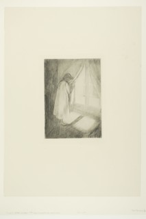 The Girl at the Window, 1894. Creator: Edvard Munch.